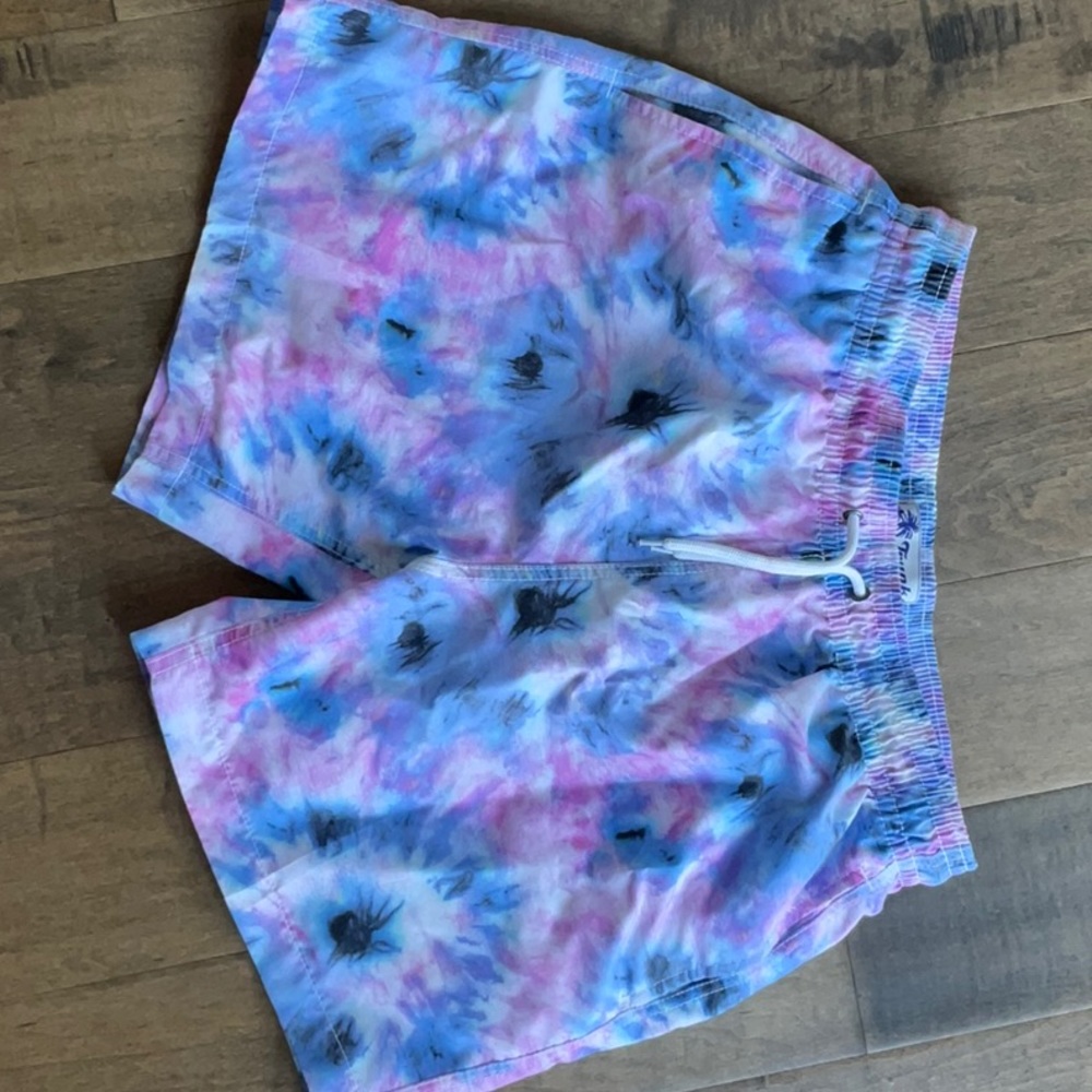 Tie Dye Mens Swim Trunks